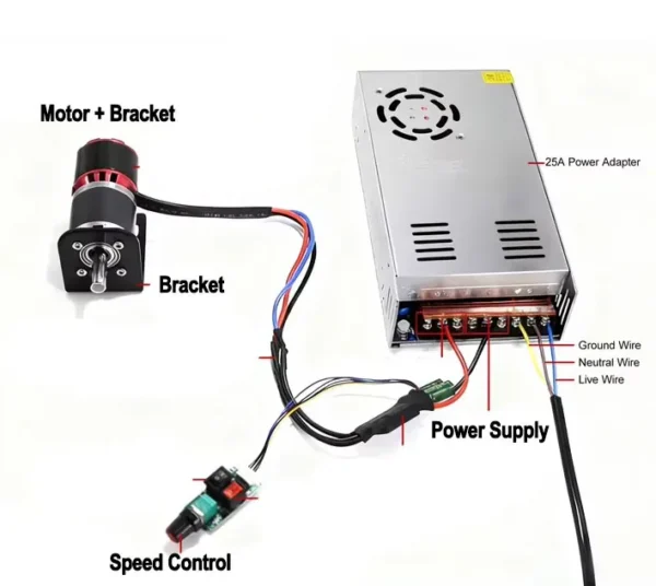 Planetary Gear Motor, 24V, 42GP-4250, Brushless, CCW - view 6