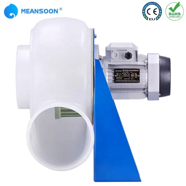 Plastic Centrifugal Duct Fan, MPCF-200-F4S, 220V, IP54 - view 2