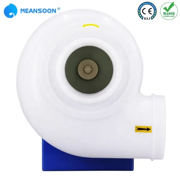 Plastic Centrifugal Duct Fan, MPCF-200-F4S, 220V, IP54 - view 6