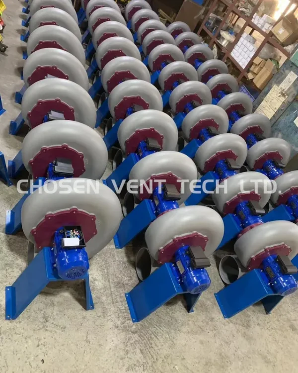 Plastic Centrifugal Exhaust Blower, CH-FC250, 380 V - view 4
