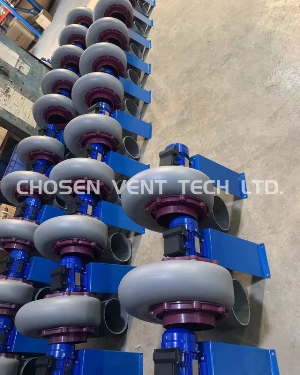 Plastic Centrifugal Exhaust Blower, CH-FC250, 380 V - view 5