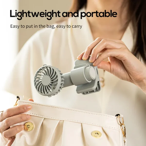 Plastic Clip Fan, Portable, USB - view 2