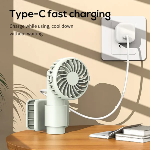 Plastic Clip Fan, Portable, USB - view 3