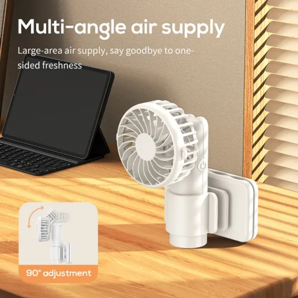 Plastic Clip Fan, Portable, USB - view 4