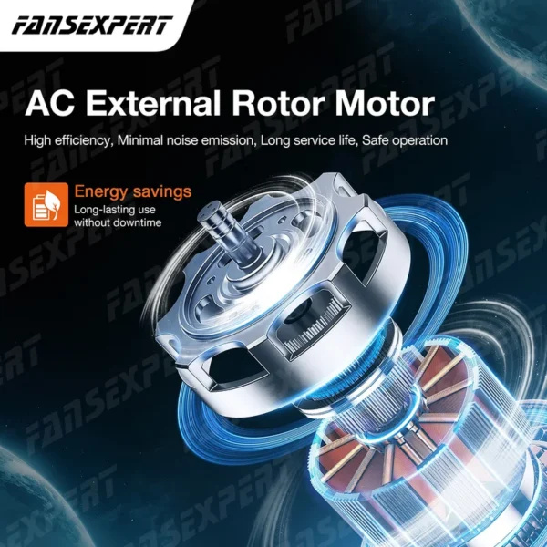 Plastic Duct Fan, 100mm, 130W, 230V, 2550RPM - view 6