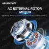 Plastic Duct Fan, 150mm, 115V/230V - view 5