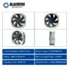 Plastic Restaurant Exhaust Fan, 300mm, 115V, Axial - view 3