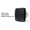 Plastic Square Exhaust Fan, Wall, 110V/220V