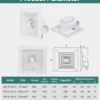 Plastic Wall Exhaust Fan, Centrifugal, Axial - view 6
