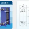 Plate Heat Exchanger, JS04, 220 V, Stainless Steel