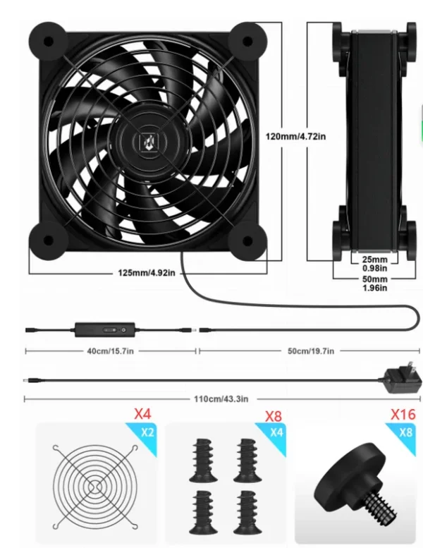 Play Fan, USB, 120mm - view 2