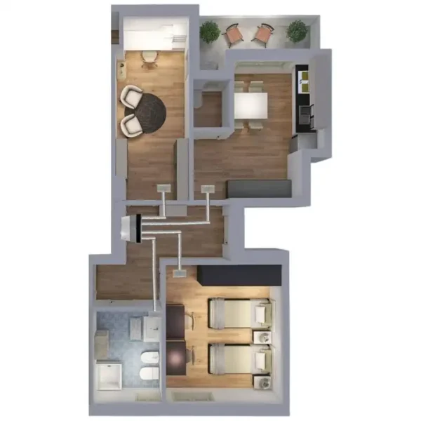 Plenum Central Air Conditioner, Ducted, 4-Zone - view 5