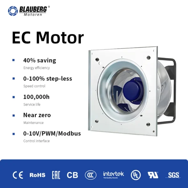 Plug Fan, 280mm, Stainless, Steel, HVAC - view 2