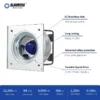 Plug Fan, 280mm, Stainless, Steel, HVAC - view 3