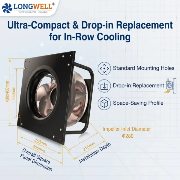Plug Fan, LONGWELL, 400mm, 450mm, 500mm - view 2