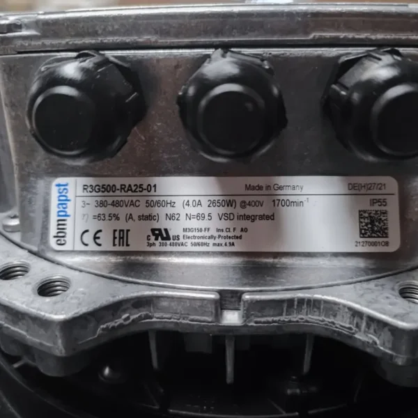 Plug Fan, R3G500-RA25-01, 500mm, 400V, 4.18A - view 5