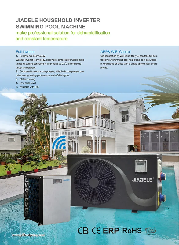 Pool Heater, JIADELE, R32, Inverter, 8kw - view 4