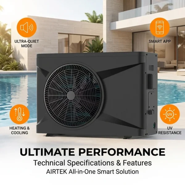 Pool Spa Heat Pump, 7kw, 10kw, 16kw, 18kw - view 6