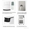Portable Air Conditioner, 12000, BTU, Plastic - view 4