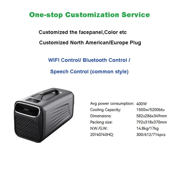Portable Air Conditioner, 240W, R134a - view 5