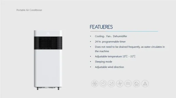Portable Air Conditioner, 8000, 220, 3000 - view 6