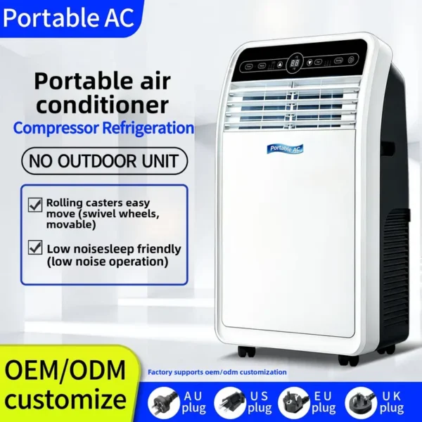Portable Air Conditioner, Plastic, Up to 11, Electric - view 5