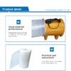 Portable Axial Exhaust Fan, PVC, 100m - view 3