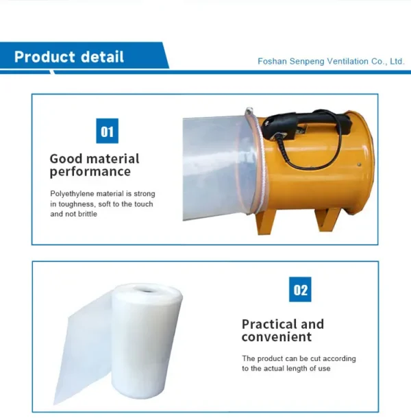 Portable Axial Exhaust Fan, PVC, 100m - view 3