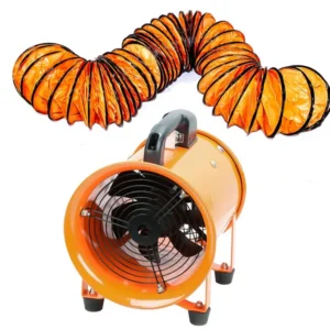 Portable Axial Fan, 5m, 100%, Copper, Aluminum