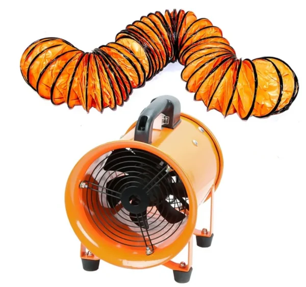 Portable Axial Fan, 5m, 100%, Copper, Aluminum
