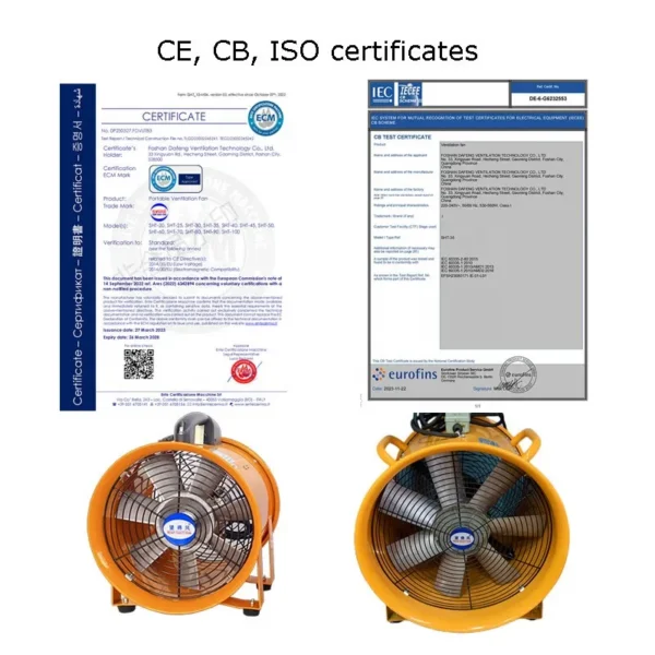 Portable Axial Ventilating Blower, 250mm, 10" - view 6