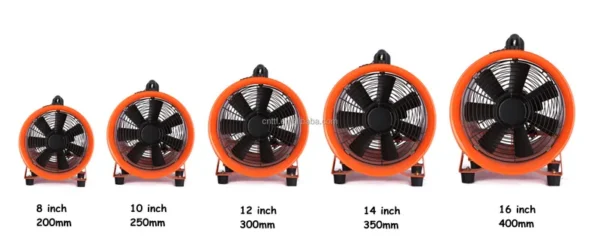 Portable Axial Ventilator, 12'', 300mm110V/220V - view 6