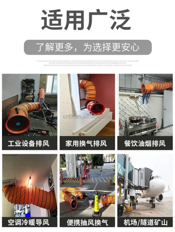 Portable Axial Ventilator, 12'', 300mm110V/220V, AUTOMATION - view 4