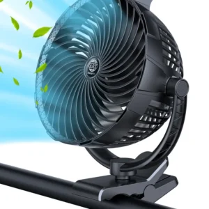 Portable Clip Fan, 360, LED