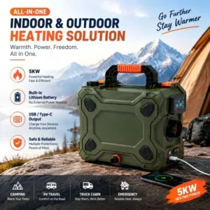 Portable Diesel Heater, 6KW, 12V, 24V, 220V