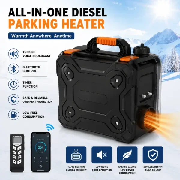Portable Diesel Heater, 6KW, DC12-24V, AC220V - view 3