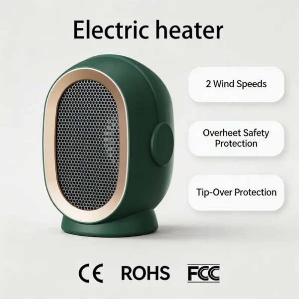 Portable Electric Heater, 220V, 1200W - view 2