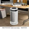 Portable Electric Heater, 24H, 1200W, PTC - view 3