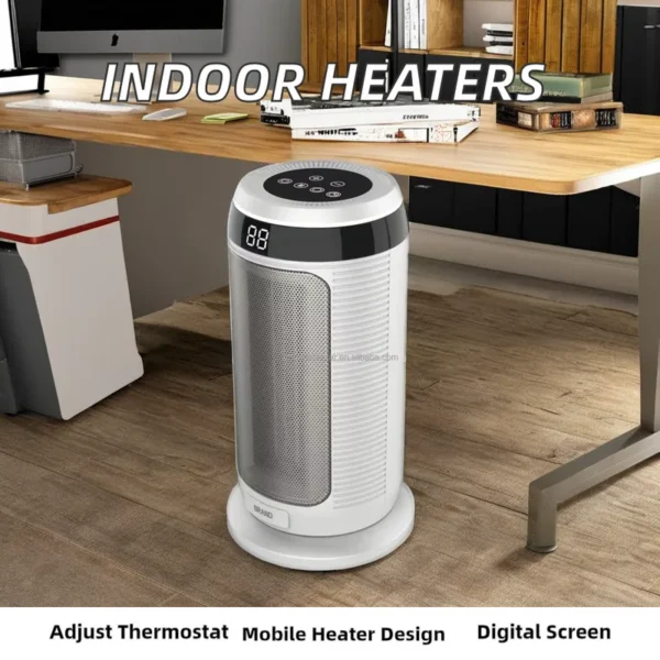 Portable Electric Heater, 24H, 1200W, PTC - view 3