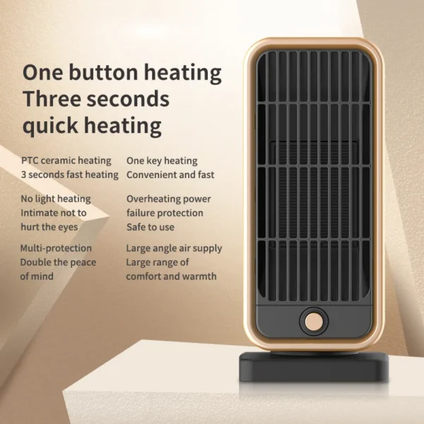 Portable Electric Heater, 500W, 500W(0.67hp) - view 6