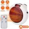 Portable Electric Heater, 900W, Wall