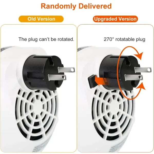 Portable Electric Heater, 900W, Wall - view 4