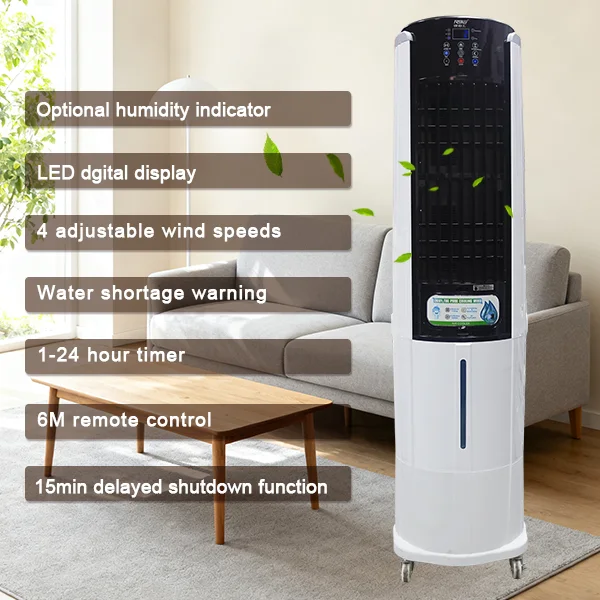 Portable Evaporative Cooler, LED, 45L - view 3
