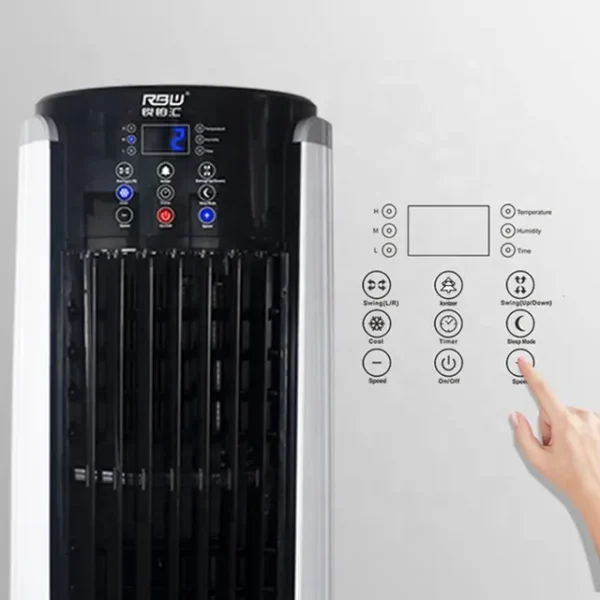 Portable Evaporative Cooler, LED, 45L - view 5