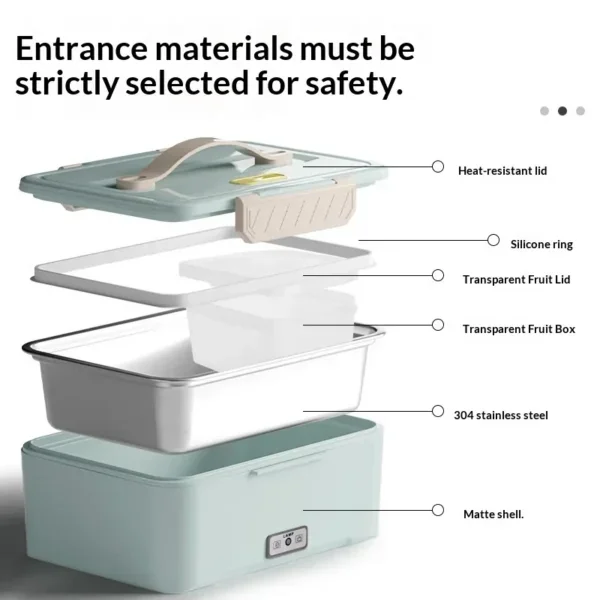 Portable Food Warmer, 1.8L, USB - view 3