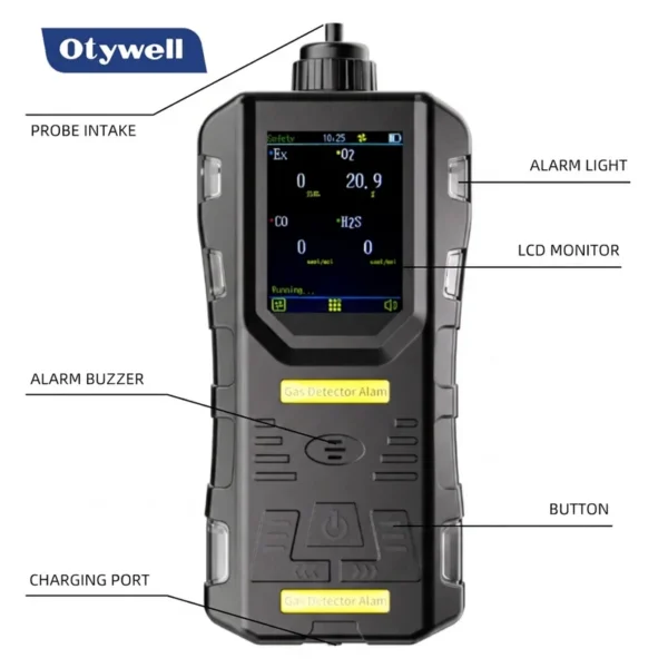 Portable Gas Detector Pump, ATEX, H2S, O2, CO2 - view 5