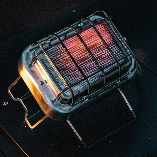 Portable Gas Heater, Stainless, Steel, 1800W - view 2