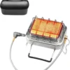 Portable Gas Heater, Stainless, Steel, 1800W - view 3