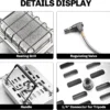 Portable Gas Heater, Stainless, Steel, 1800W - view 4