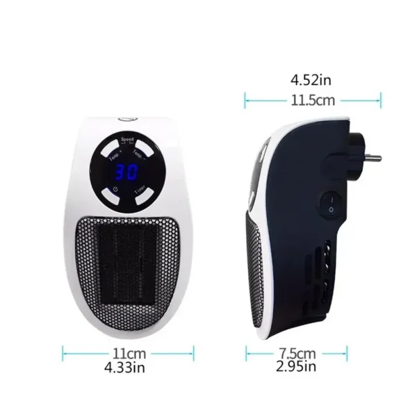 Portable Heater, 350W, Wall - view 6